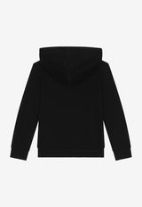 Dolce & Gabbana Kids Boys Zip-Up Hoodie L4JW2V G7I2P N0000 Black