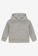 Dolce & Gabbana Kids Boys DG Embroidered Hoodie Grey L4JWCW G7BYV S8295