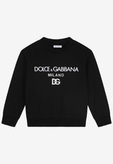 Dolce & Gabbana Kids Boys DG Milano Sweatshirt Black L4JWDO G7E5R N0000