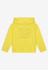 Dolce & Gabbana Kids Boys DG Logo Hoodie L4JWFJ G7H3A A0177 Yellow