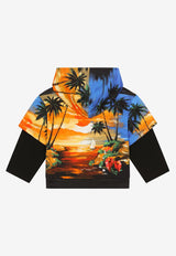 Dolce & Gabbana Kids Boys Hawaiian Print Hoodie L4JWGM G7H0P HH4JK Multicolor