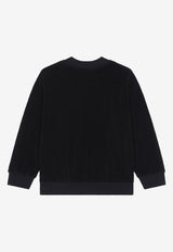 Dolce & Gabbana Kids Boys Logo Crewneck Sweatshirt L4JWGV G7I8U N0000 Black
