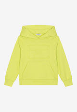 Dolce & Gabbana Kids Girls Logo Embossed Hoodie L4JWGX G7H6L V0334 Green