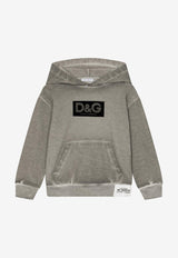 Dolce & Gabbana Kids Boys DG Logo Hoodie L4JWHP G7I9B S9000 Gray