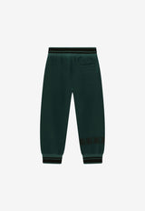 Dolce & Gabbana Kids Boys DG Logo Drawstring Track Pants Green L4SP79 G7D7B V0018