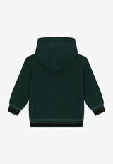 Dolce & Gabbana Kids Boys DG Logo Print Oversized Hoodie Green L4SW25 G7D7B V0018