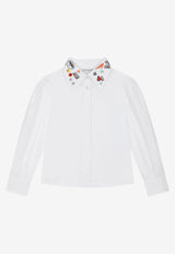 Dolce & Gabbana Kids Kids Smemo Embroidery Shirt White L55S68 FU5GK W0800