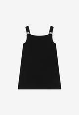Dolce & Gabbana Kids Girls DG Logo Sleeveless Dress Black L5JD5J G7F9N N0000