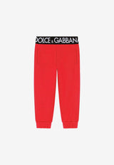 Dolce & Gabbana Kids Girls Branded Waist Track Pants Red L5JP9G G7E3Z R0156