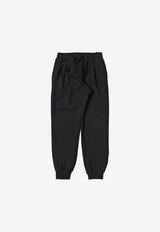 Dolce & Gabbana Kids Girls Track Pants with DG Milano Embroidery Black L5JPA6 G7I0J N0000