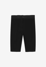 Dolce & Gabbana Kids Girls DG Logo Cycling Shorts Black L5JQ86 G7JL7 N0000