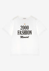 Dolce & Gabbana Kids Girls 2000 Fashion Moment Print T-shirt White L5JTIY G7C2X W0800