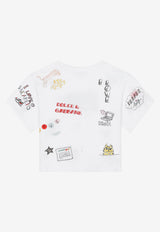 Dolce & Gabbana Kids Kids Smemo Print T-shirt White L5JTJT G7E0N HW3VG