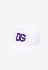 Dolce & Gabbana Kids Kids Embroidered DG Cap White LB4H52 G7CE7 W0800