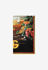 Dolce & Gabbana Kids Kids Hawaiian Print Beach Towel Multicolor LBJA18 G7H8K HH4JK