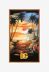 Dolce & Gabbana Kids Kids Hawaiian Print Beach Towel Multicolor LBJA18 G7H8K HH4JK