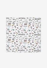 Dolce & Gabbana Kids Baby Boys DG Rock Print Blanket White LNJA88 G7E9O HW4DZ