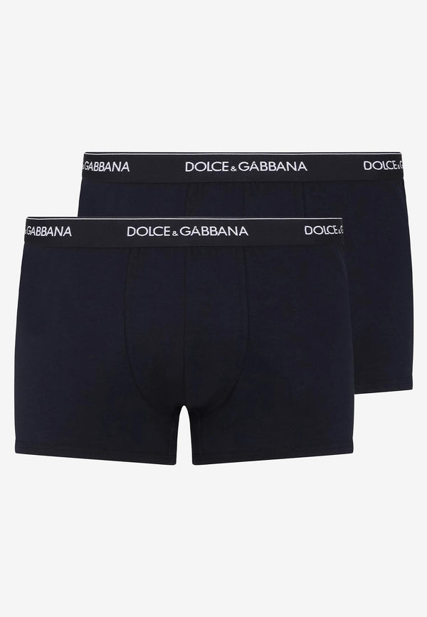 Dolce & Gabbana Logo Waistband Boxers - Set of 2 Navy M9C07J FUGIW B9680