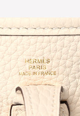 Hermès Mini Evelyn in Nata Taurillon Clemence with Gold Hardware Nata HMENTCGH