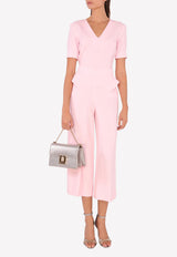 Mugler V-neck Blouse 17S TOPST367431B-3512 Pink