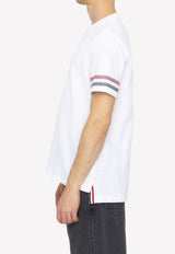 Thom Browne Textured Cotton T-shirt White MJS204A-J0046-100