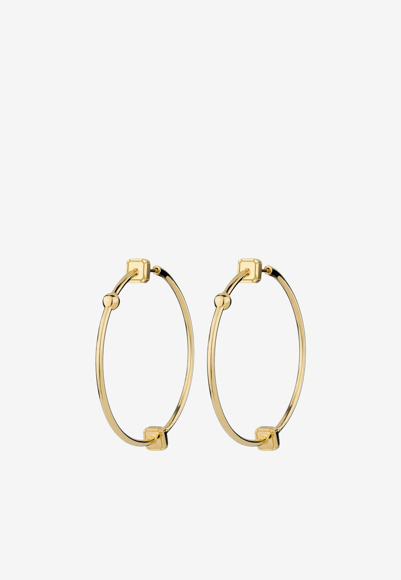 EÉRA Special Order - Ninety Hoop Earrings in 18k Gold Gold NIHOPL01U1
