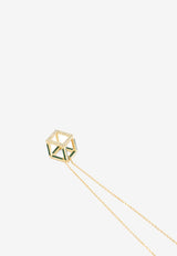 Djihan Cube Mirage Diamond Chain Necklace in 18-karat Yellow Gold Gold Nec-