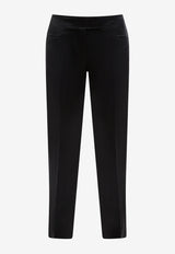 Tom Ford Satin Slim-Fit Pants PAW514-FAX727 LB999 Black