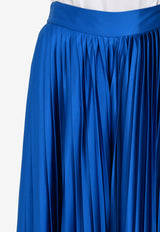 Prabal Gurung Blue Pleated Palazzo Pants S17P04-CM