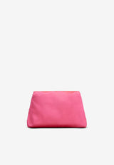 Roger Vivier RV Bouquet Crystal Buckle Shoulder Bag in Satin Pink RBWANVC0100RS0M820 M820