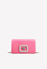 Viv' Choc Jewel Mini Bag in Satin Roger Vivier RBWAOGC0100RS0M820 Pink