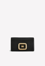 Roger Vivier Viv' Choc Mini Bag in Leather Black RBWAOGW0100MU5B999 VITELLO VENICE BAS