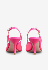 Roger Vivier Viv' In The City 65 Slingback Pumps RVW61833540S194I68 4I68 Pink