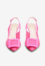 Roger Vivier Viv' In The City 65 Slingback Pumps RVW61833540S194I68 4I68 Pink