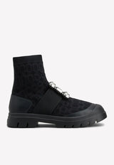 Walky Viv' Rhinestone Buckle Ankle Boots Roger Vivier RVW62833950ERIB999 Black