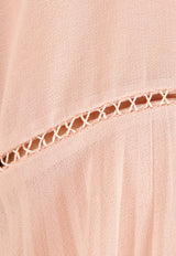 Rachel Gilbert Pink Nyla Pleated Fit & Flare Top 17AWRG30055.DST