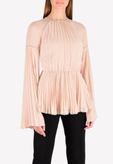 Rachel Gilbert Pink Nyla Pleated Fit & Flare Top 17AWRG30055.DST