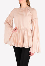 Rachel Gilbert Pink Nyla Pleated Fit & Flare Top 17AWRG30055.DST