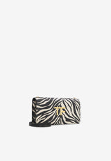 Tom Ford Mini Zebra Print Leather Clutch S0342-ICL079G 7NW01 Monochrome