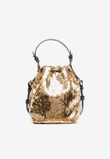 Tom Ford Sequin Embellished Bucket Bag S0421-ISA054G 3YN09 Gold