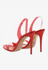 Aquazzura So Nude 105 Plexi Sandals Red SNPHIGS0-NLPF00 LIPSTICK