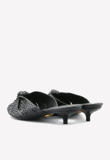 Dolce & Gabanna Keira 30 Python Leather Mules Black CR1076 A2043 80999