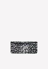 Natalia Leopard Sequined Metallic Clutch Tom Ford Silver LM282P-X69 BSV