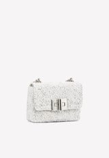 Mini-Soft Natalia Shoulder Bag with All-Over Sequins Tom Ford Silver LE983P-X49 SLV