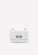 Mini-Soft Natalia Shoulder Bag with All-Over Sequins Tom Ford Silver LE983P-X49 SLV