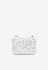 Mini-Soft Natalia Shoulder Bag with All-Over Sequins Tom Ford Silver LE983P-X49 SLV