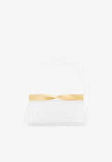 Aquazzura Twist Clutch in Nappa Leather TWICLUC0-NAPOWL OFF WHITE/LIGHT White