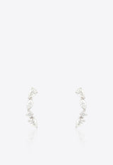 Vivid Jewelers Special Order- Abstract Ear Cuffs in White-Gold and Diamonds White Gold