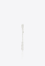 Vivid Jewelers Single Bar Ear Cuff in White-Gold and Diamonds White Gold