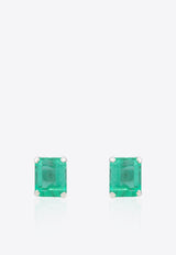 Vivid Jewelers Special Order - Certified Colombian Emerald Studs Green